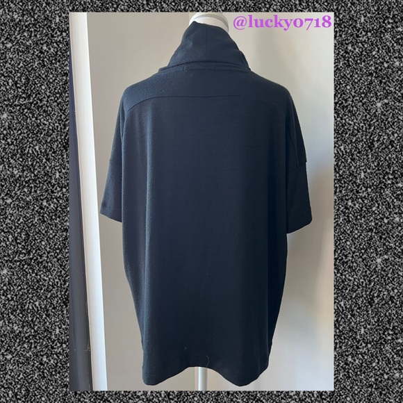 Rag & Bone EUC Blake Cowl Neck Turtleneck Top in Black Sz S - Picture 5 of 8